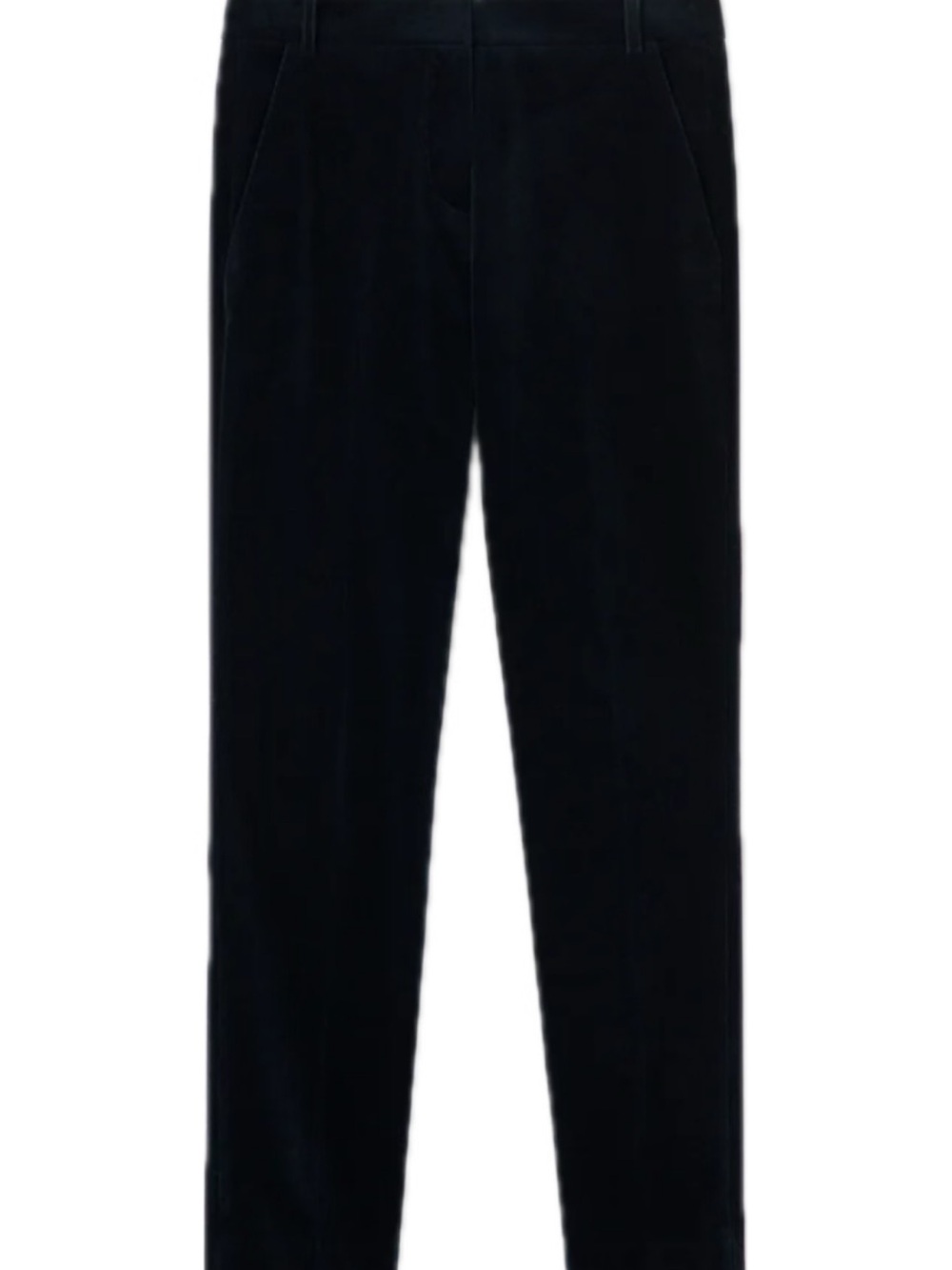 Women's Straight Leg Corduroy Trousers - Dark Navy